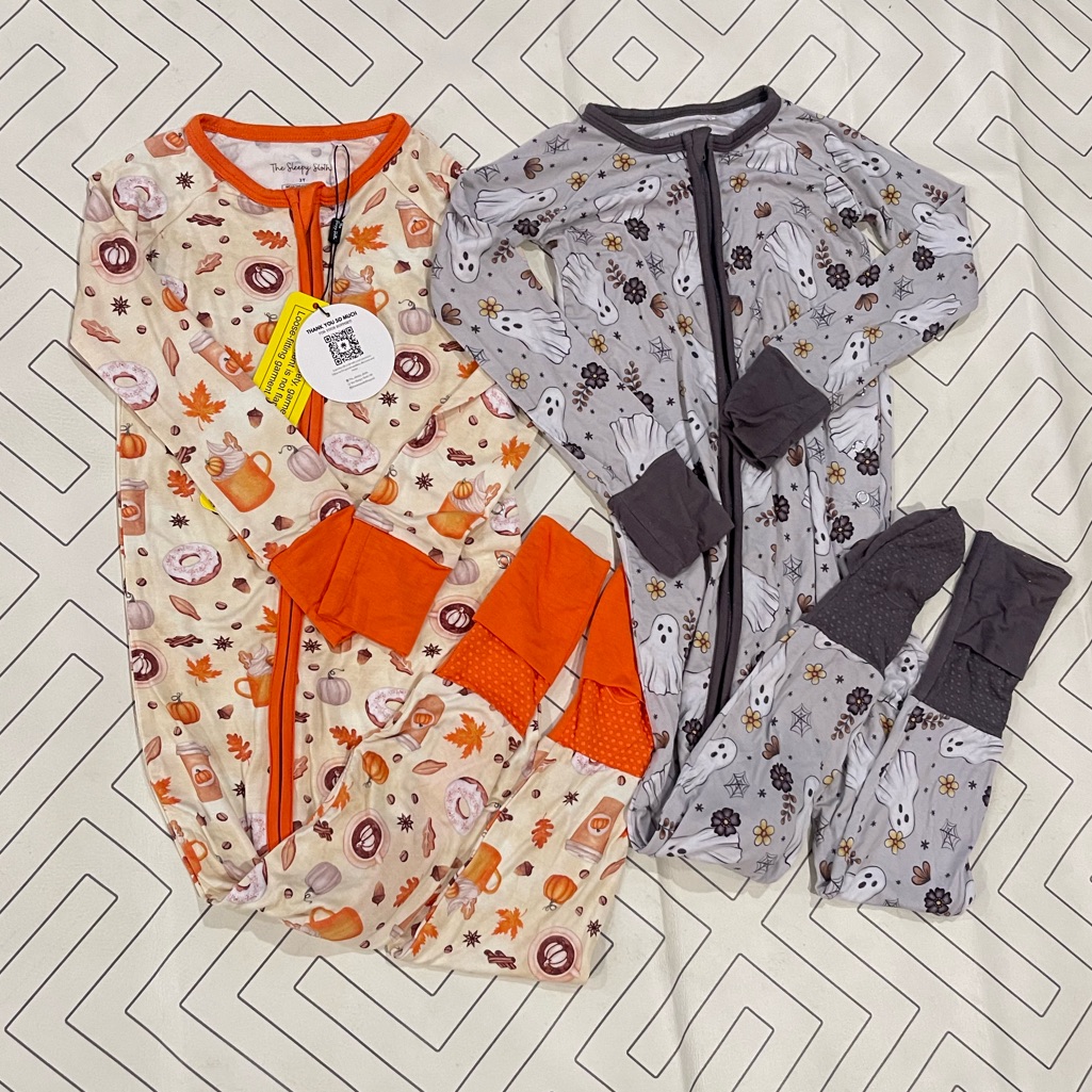 Bundle Of The Sleepy Sloth Fall/Holiday Medical Adaptive Bamboo Pajamas